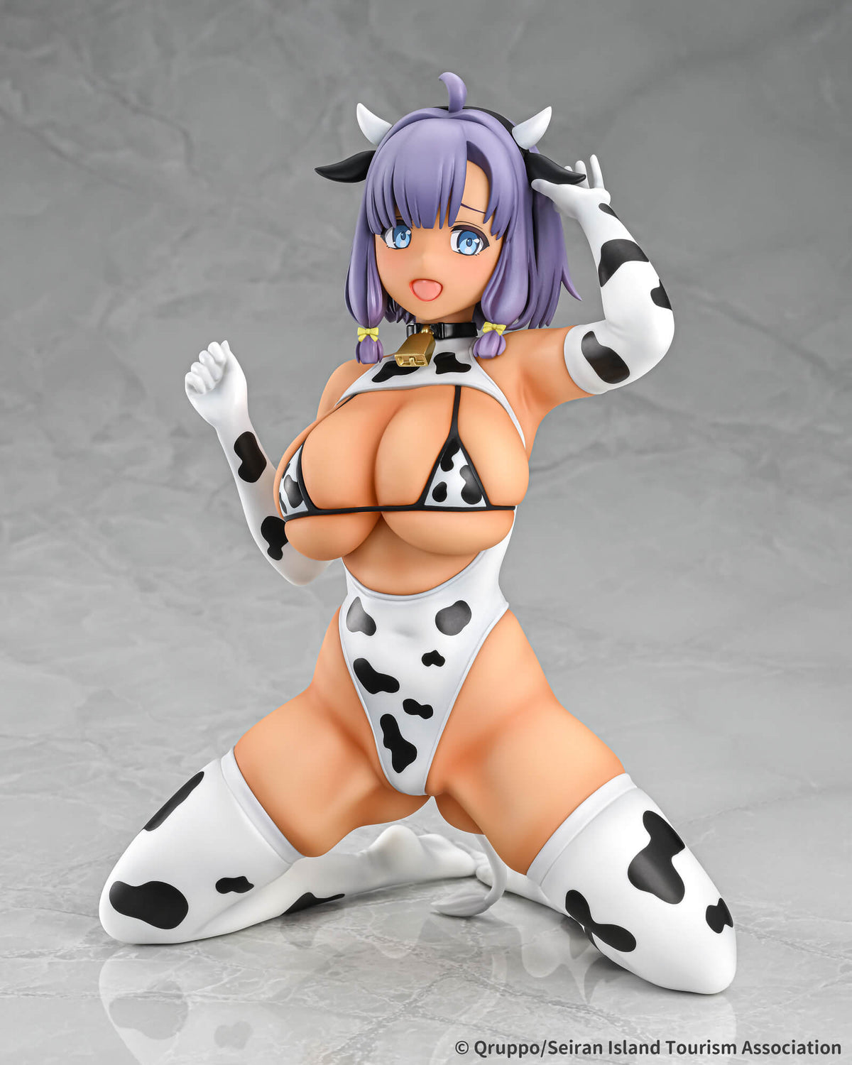 Q-six 1/5 PVC 畔美岬 乳牛裝 褐色 Ver.《住在拔作島上的我該如何是好？》