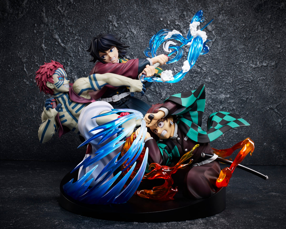 Demon Slayer: Kimetsu no Yaiba Tanjiro Kamado & Giyu Tomioka & Akaza Figure / 鬼滅之刃 竈門炭治郎 & 富岡義勇 & 猗窩座